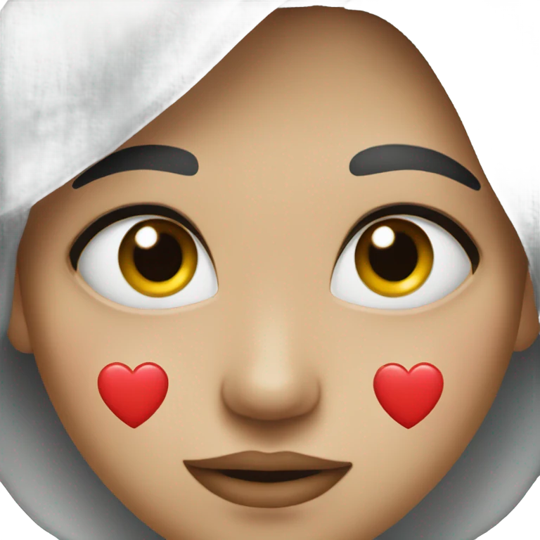 face with a heart on cheek emoji