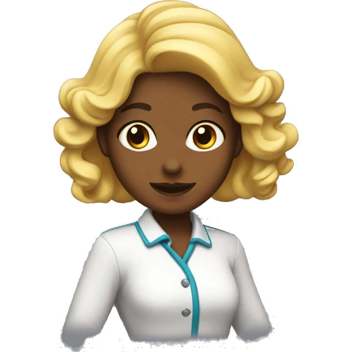 Una chica blanca con pelo ondulado negro sacando la lengua emoji