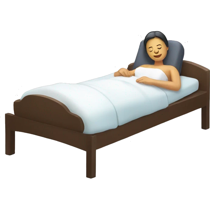 Back massage in bed  emoji