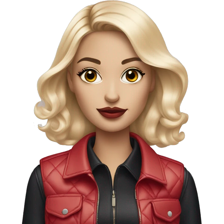 blonde girl with a dior bag and a sephora bag emoji