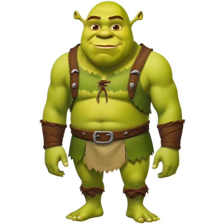 Very Slim Shrek fullbody emoji