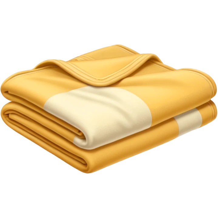 Cream colored blanket folded emoji