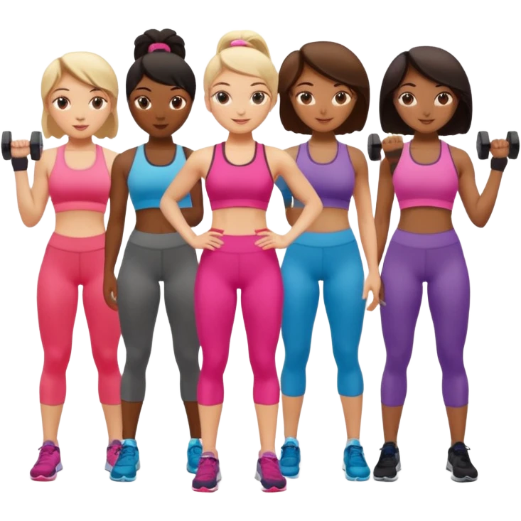 women working out emoji
