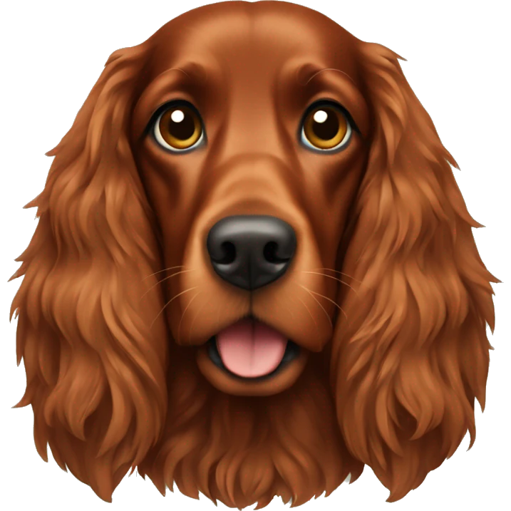 Irish setter dog emoji