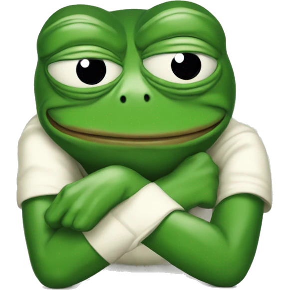 Pepe frog hugging seekers alliance text emoji