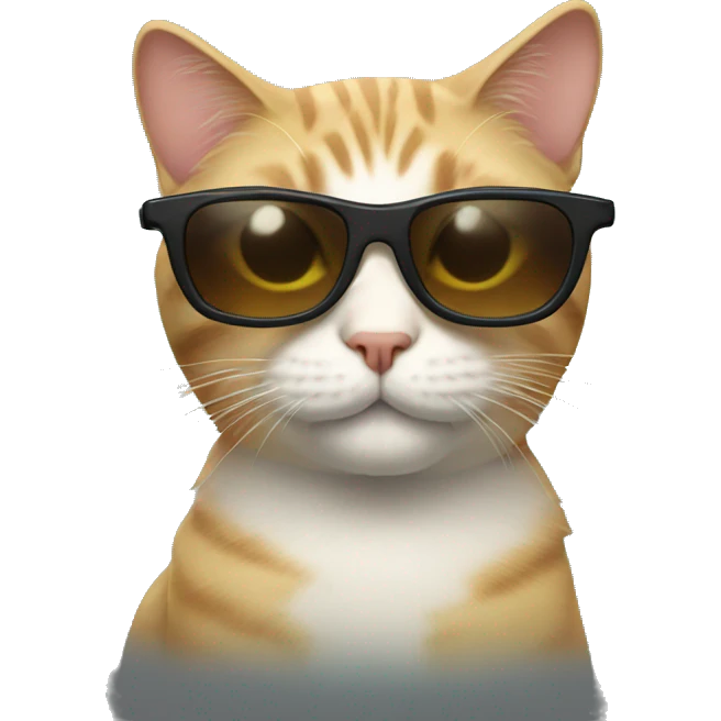 Cat with sunglasses emoji
