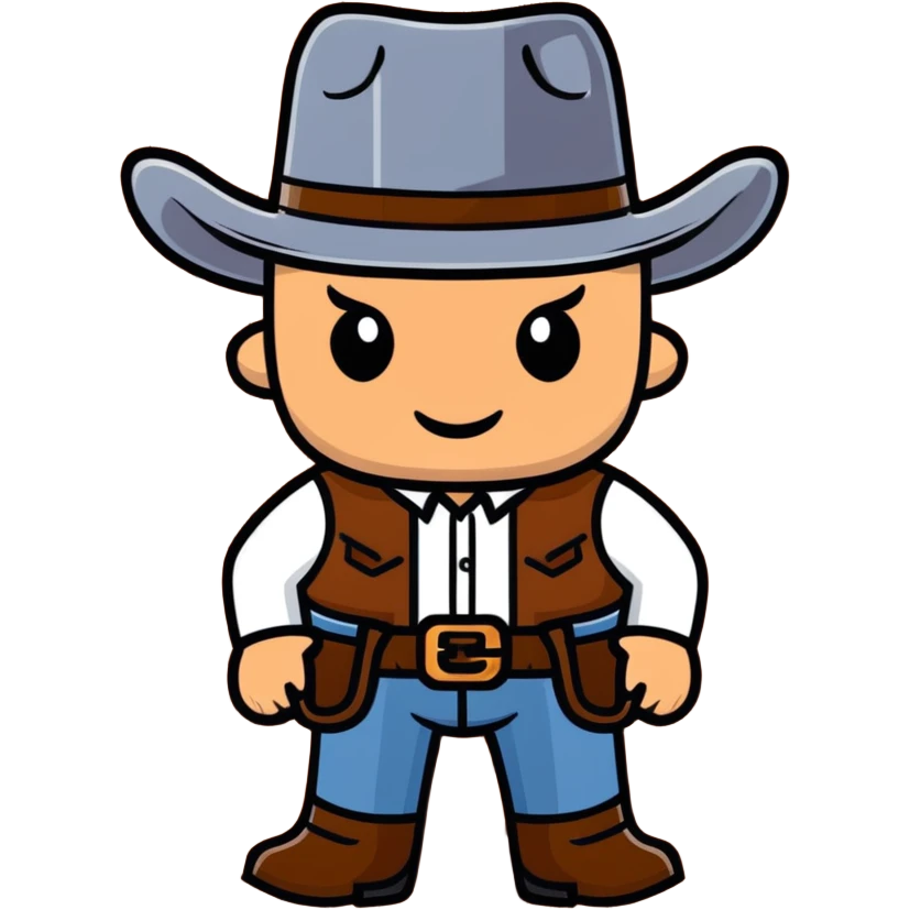 BLK letters in rustic western cowboy style with metallic silver outline and wooden texture emoji