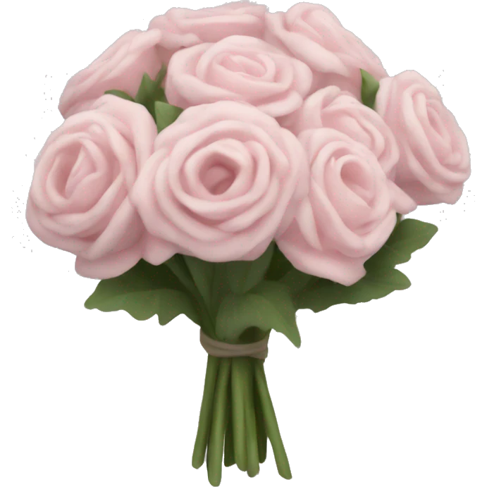Pale pink bouquet emoji