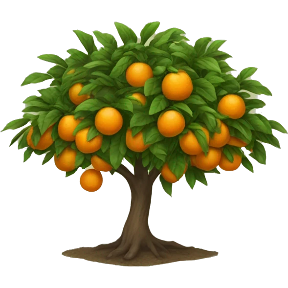 Orange tree emoji