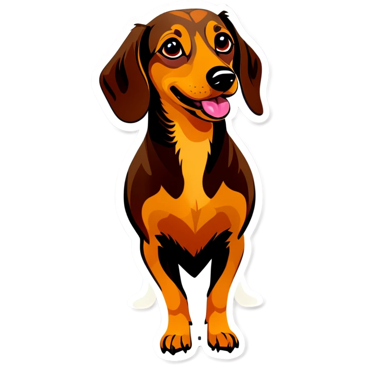 Dachshund girl emoji