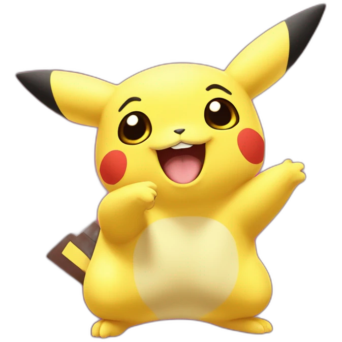 Pikatchu qui fait bonjour  emoji