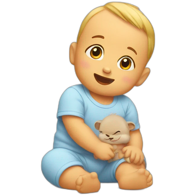 baby getting attention emoji
