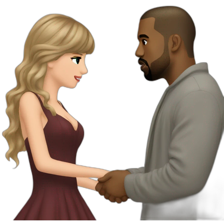kanye west with taylor swift married emoji