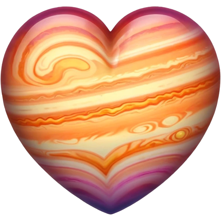 heart shape jupiter emoji