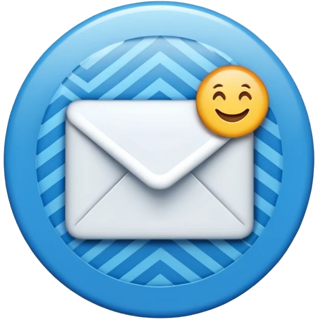 email verification badge emoji in a blue  circular or oval shapes with zigzag edges emoji