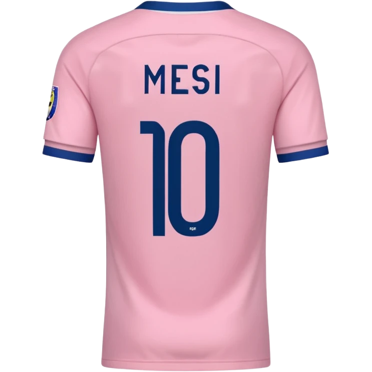 create an emoji of a pink football shirt that has MESSI 10 written on the back of it emoji