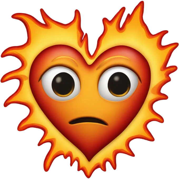 heart with fire emoji