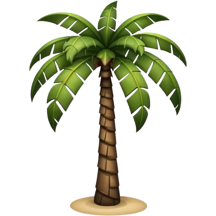 Emoji palmera blanco y negro  emoji