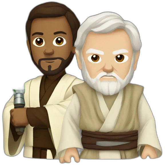 Obi wan kenobi and yoda emoji
