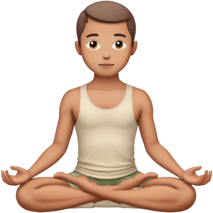 wellness meditation person in lotus position emoji