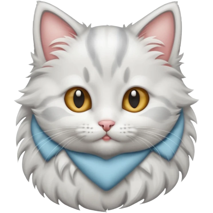 white gray kitten emoji