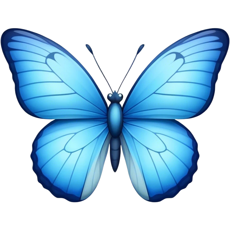 Blue butterfly
 emoji