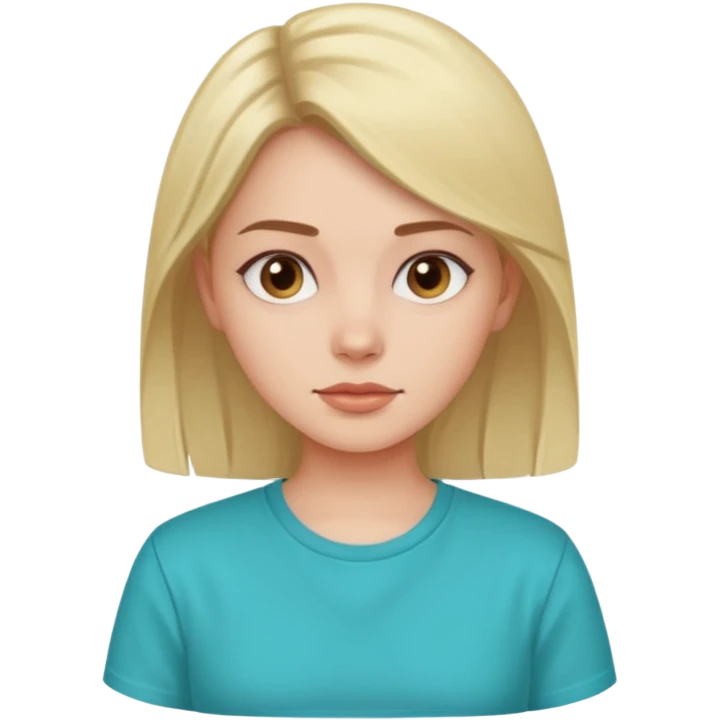 i like the on bottom left, give her turquoise shirt emoji