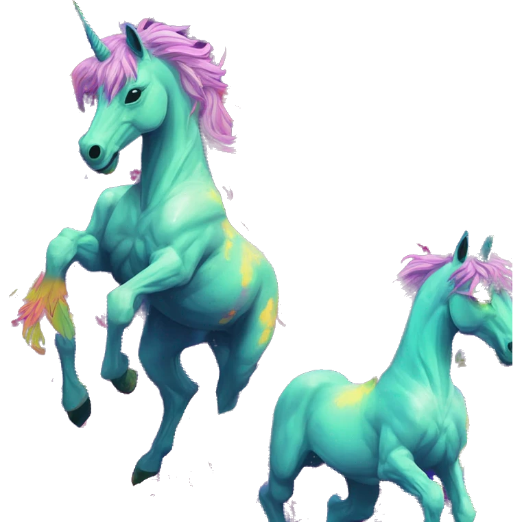Graffiti Trippy patchwork Zombie Pegasus unicorn psychedelic flowers floral groovy art neon rave raving emoji