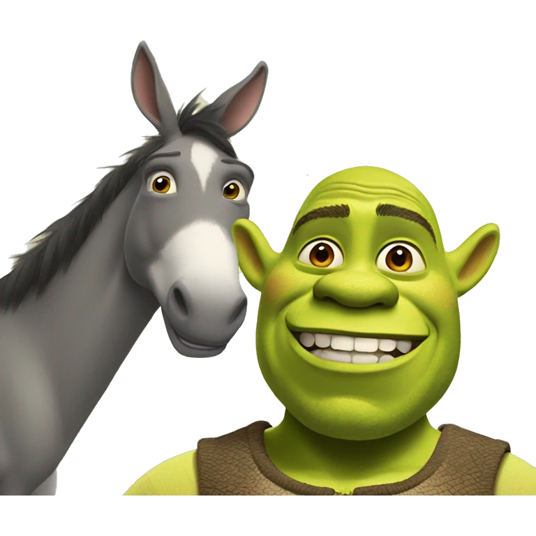 Shrek and donkey emoji