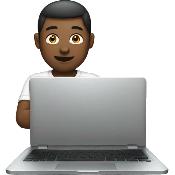 Using laptop  emoji