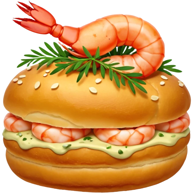 Un choux à la crevette (au lieu d’un choux à la crème) emoji