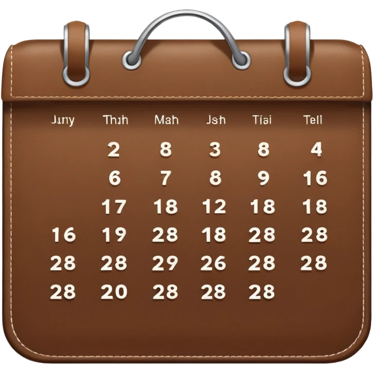 Accurate Calendar organiser 2026  emoji