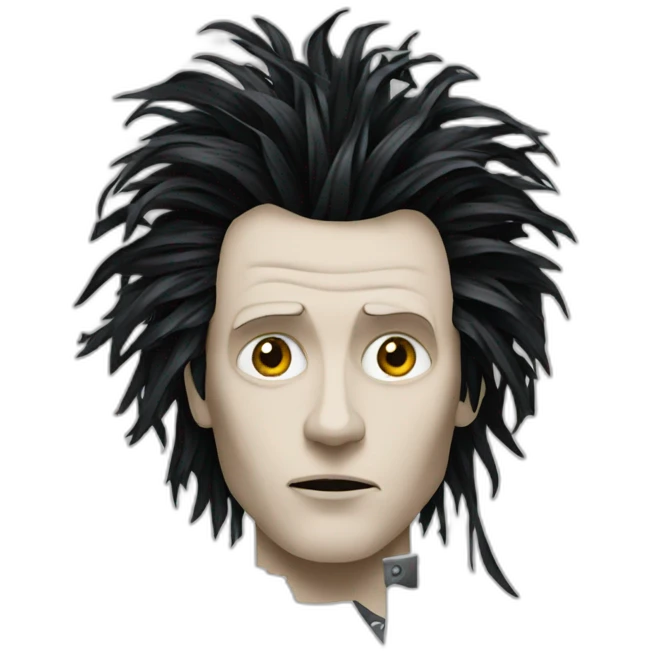 edward scissorhands cuts paper emoji