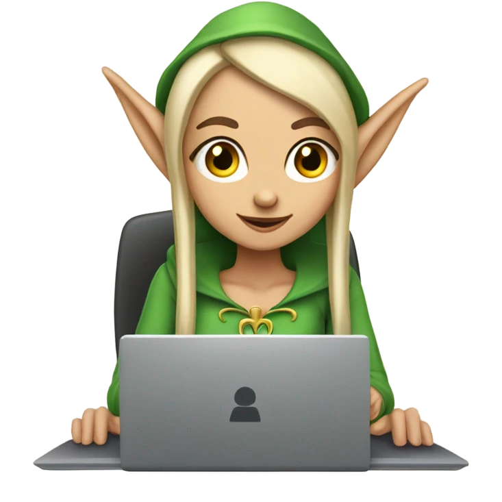 an elf woman login emoji