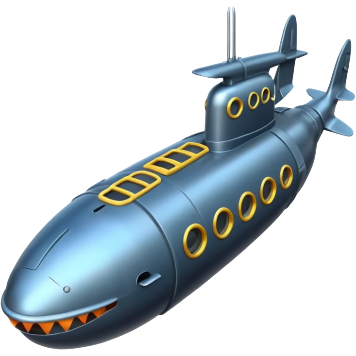 torpedo, in a submarine emoji