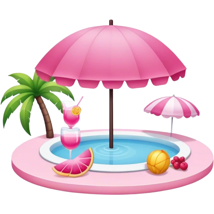 Pink summer emoji