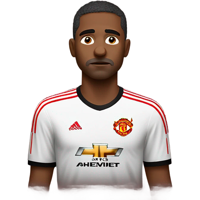 Manchester United fan crying no facial hair emoji