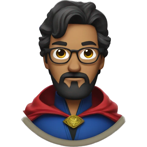 dr strange with glasses and black beard emoji
