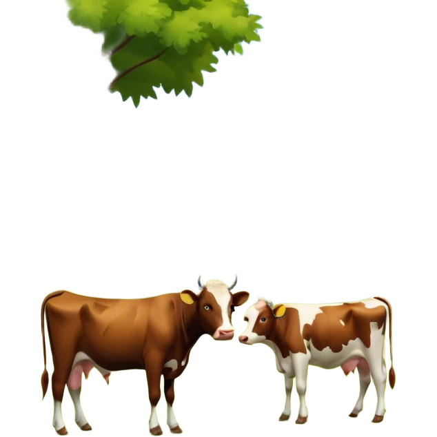 greenfield with cow cattle emoji