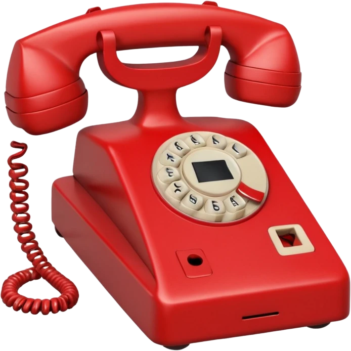 broken red phone emoji