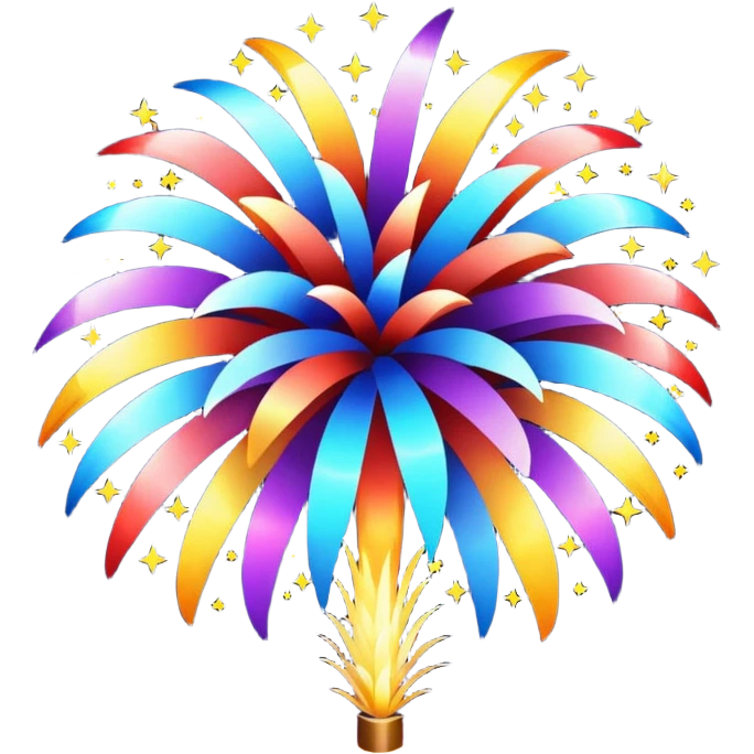 cute fireworks  emoji