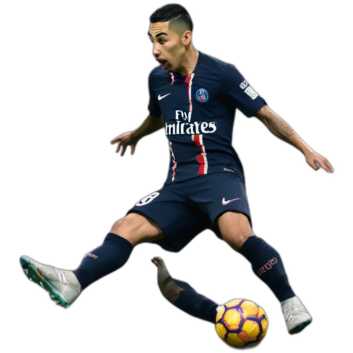 Miguel Almiron destroying psg emoji