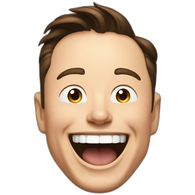 Elon musk laughing emoji