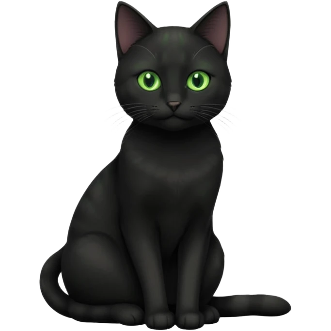 black office cat emoji