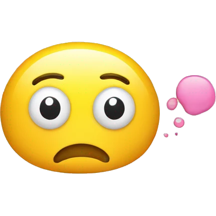 smiley face with a fat brain emoji