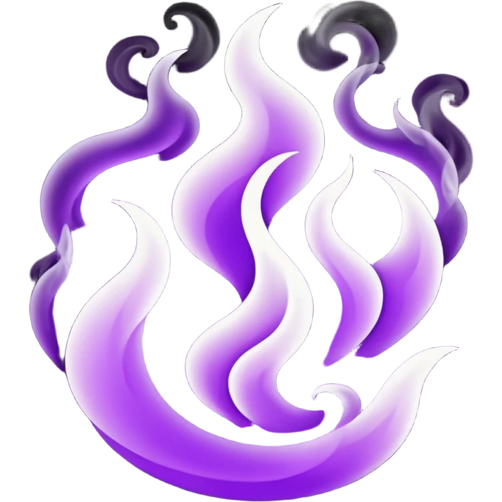 Wicked purple flames emoji