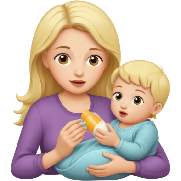 mother feeding emoji