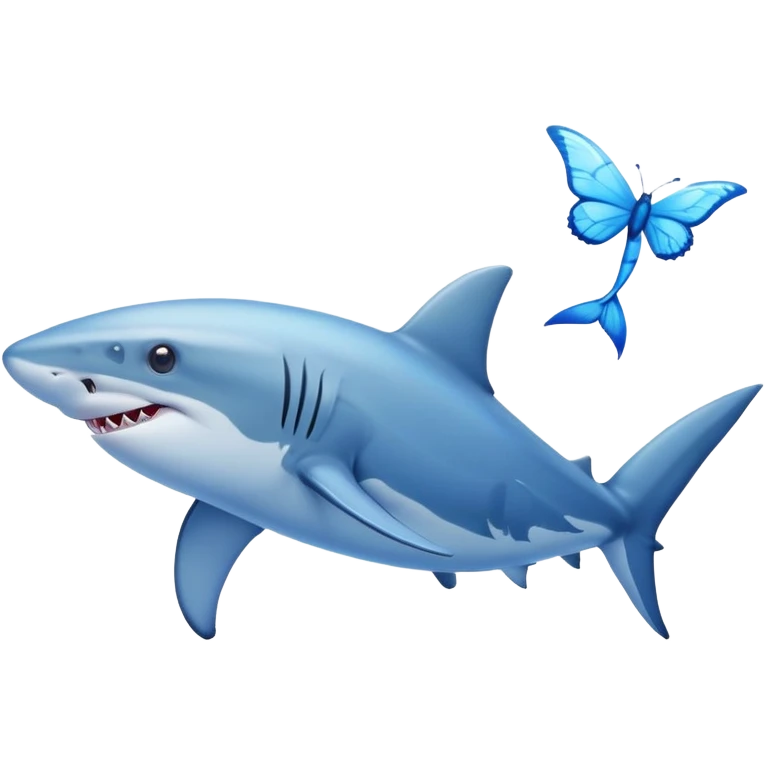 Shark dolphin butterfly  emoji