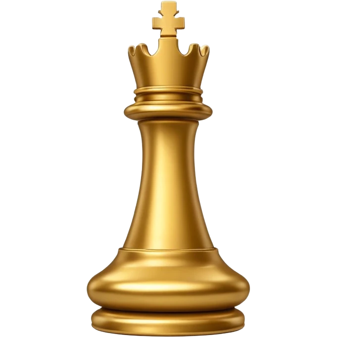 Gold chess rook emoji