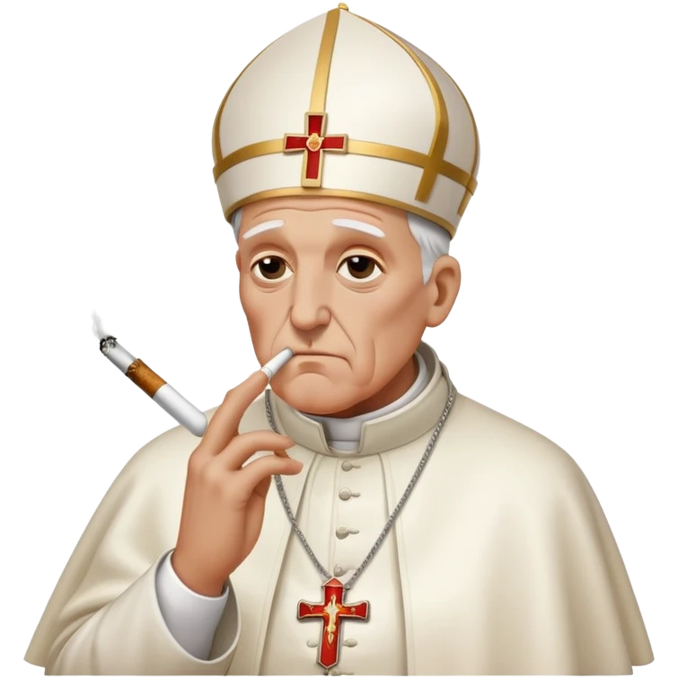 Smoking pope  emoji